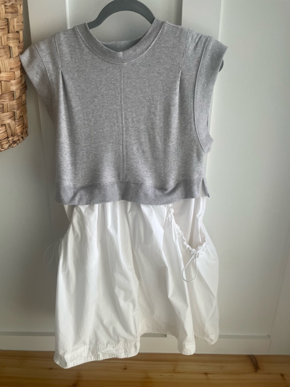 Sleeveless Grey Mini Dress - Picture 2 of 6
